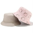 thumbnail image 6 of CoCopeanut Topi Ember Gambar Buah Stroberi Musim Panas untuk Anak Perempuan Topi Pelindung Matahari Hip Hop Topi Nelayan Pria Wanita Topi Anak Laki-laki Panama Gorros, 6 of 6
