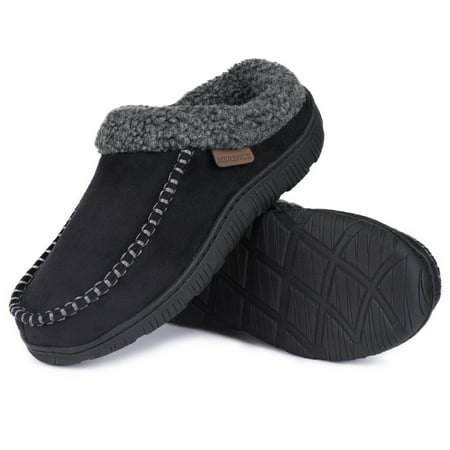 

Men‘s Memory Foam Warm Plush Non-slip Slippers Moccasin House Shoes For Indoor Outdoor