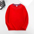 thumbnail image 2 of Gubotare Girls Long Sleeve T-Shirt Kids Crewneck Tees Toddler Basic Tops Youth Teen Boys Layering Shirts 7T 8T (Red,7-8 Years), 2 of 9