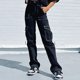 thumbnail image 4 of Pantalones De Pierna Recta Pantalones Casuales Sueltos Con Bolsillo Elegante Y Suave Para Ir De Compras ANGGREK Ropa, 4 of 8