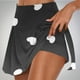 thumbnail image 2 of Faldas de Verano para las Mujeres Impresión Hoja Plisado Tenis Atlético Elástico Pantalones Cortos, Falso Dos Piezas Pantalones Falda para Diario, 2 of 6