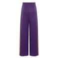 thumbnail image 5 of Sholeno Women Praise Dance Palazzo Pants Loose Metallic Church Worship Costume Lyrical Spiritual Purple XXL, 5 of 7
