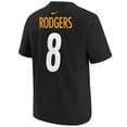 thumbnail image 3 of Youth Aaron Rodgers Black Pittsburgh Steelers Player Name & Number T-Shirt, 3 of 3