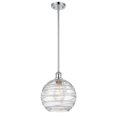 thumbnail image 3 of Innovations Lighting  Athens Deco Swirl - 1 Light 10" Stem Hung Mini Pendant Polished Chrome, 3 of 5