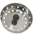 thumbnail image 2 of TrueCraftware-3-1/2” Diameter Sink Strainer with Stopper Stainless Steel- Kitchen Strainer Kitchen Sink Drain Strainer Hair Catcher for Bathroom Sink Utility Slop Laundry, 2 of 5