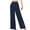 Navy, variant on Inleife Womens Pants Women's Fashion Button Solid High Waist Pockets Full Length Pants