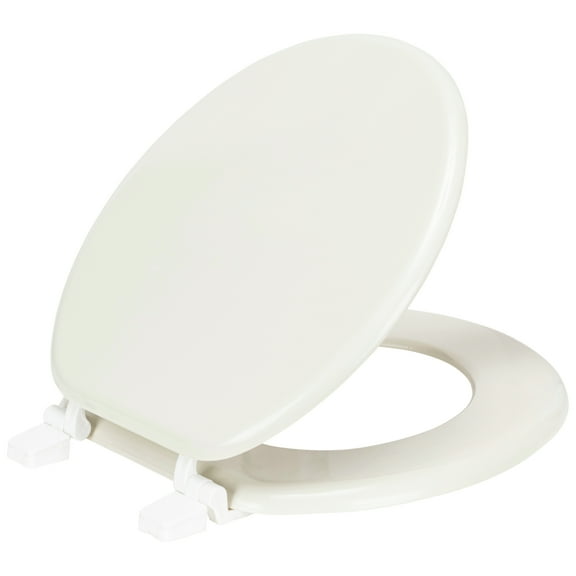 PREMIUS Wood Toilet Seat, Beige, Standard Round, 17 Inches