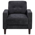 thumbnail image 3 of Bowen II Fabric Upholstered Track Arm Accent Chair Steel Grey, 3 of 11