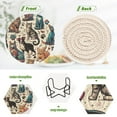 thumbnail image 4 of Cat and Dog Paw Coasters with Holder for Coffee Table 6 Pcs Drink Coaster Sets Absorbent for Home Decor 4 inch, 4 of 7