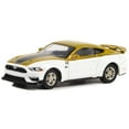 thumbnail image 2 of 2021 Ford Mustang Mach 1 White & Gold w/Black Stripe "Hurst Performance" "Running on Empty" 1/64 Diecast Model Car by Greenlight, 2 of 3