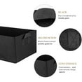 thumbnail image 6 of 1-Pack Grow Bags, 10 Gallon Heavy Duty 300G Thickened Nonwoven Fabric Raised Garden Bed Square Flower Planter Containers for Carrot Onion,Flowers,Fruit/Growing Pots with Handles, 23.6x11.8x7.9in, 6 of 8