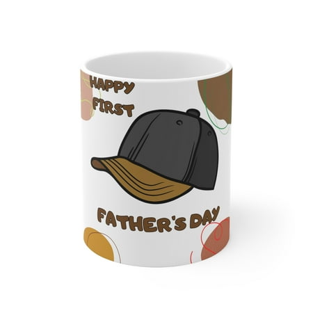 

Ceramic Mug 11oz happy first Father Day Father Day best gift