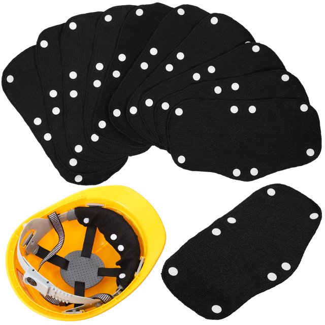 WORGEOUS 10 Uds. Gorro duro lavable bandas absorbentes de sudor banda para el sudor para casco de seguridad