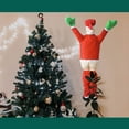 thumbnail image 5 of Climbing Santa Wall Decor - Funny Fabric Hanging Figure for Indoor/Outdoor Christmas, Gift w/ Surprise Element​​ A, 5 of 6