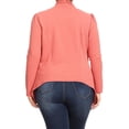 thumbnail image 4 of Women's Casual Stretch Comfort Open Front Draped Blazer Jacket, 4 of 4