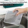 thumbnail image 1 of Multifunctional Non-scratch Wire Dishcloth, Wire Dishwashing Rags compatible Wet And Dry, Non-scratch Wire Dishcloth, Dish Towels compatible Kitchen, 1 of 5