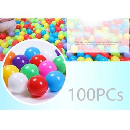 100PCS New Kids 5.5cm Pit Balls Baby Toys Ocean Balls For Play Pool Fun Colorful Soft Plastic Ocean Ball