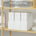 thumbnail image 3 of Jiawei File Organizer Cardboard 3-Tier Document Holder, White, 3 Pack, 3 of 6