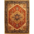 thumbnail image 2 of EORC Rust Hand Knotted Wool Traditional Serapi Rug, 2'6 x 12', 2 of 7