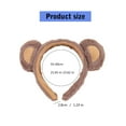 thumbnail image 3 of FENOHREFE Lovely Plush Bear Ear Headband for Women Face Washing Birthday Party Gathering Headpiece School Event Accessory 2PCS, 3 of 7