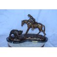 thumbnail image 2 of Nifao Remington Double Trouble Bronze Statue, Dynamic Western Decor – Home Decor Sculpture, 28"L x 15"W x 17"H, 2 of 11