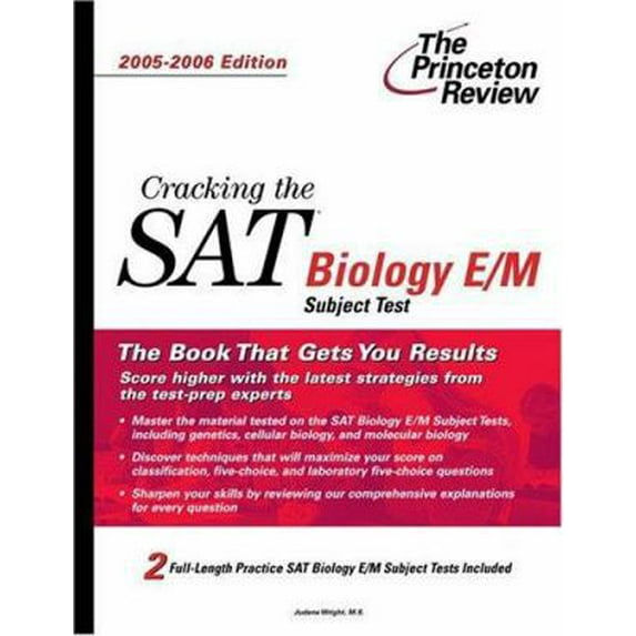 Pre-Owned Cracking the SAT Biology E/M Subject Test, 2005-2006 Edition (College Test Prep) (Paperback) 037576447X 9780375764479