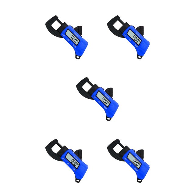 Scienceny Calibrador de espesor Digital resistente al desgaste de 0-12,7mm probadores de regla de calibre de micrómetro legible con interruptor de Type2 NO2 Scienceny CBP489848