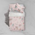 thumbnail image 3 of 3D Fondo Rosa Floral Funda de edredón Set Ropa de cama Set Fundas de almohada 58, 3 of 4