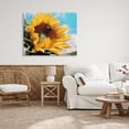 thumbnail image 2 of Stupell Industries Summer Sunflower Blossom Pollinating Honey Bee Photography Photograph Gallery Wrapped Canvas Print Wall Art, Design by Hey Bre! Creative Studio, 2 of 7