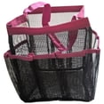 thumbnail image 5 of INTBUYING Portable Mesh Shower Bathroom Basket Bag Quick Dry Caddy Tote Red 9 Pockets, 5 of 5