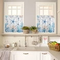 thumbnail image 2 of Tier Curtains 36 Inch Length Short Curtains for Windows Rod Pocket Cafe Curtain Farmhouse Curtain Tiers for Kitchen Bathroom 27.5x36inch, Summer Ocean Starfish Coral White,2 Panels, 2 of 5