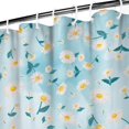 thumbnail image 4 of 72x72 Inch Fabric Shower Curtain Waterproof Polyester, Daisy Floral Print, 4 of 6