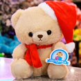 thumbnail image 3 of Peluche PELUCHERIA Osito Navideño Beige 23 cm, 3 of 4