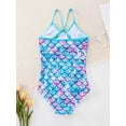 thumbnail image 6 of Usaibhir Girls One Piece Swimsuits Hawaiian Ruffle Swimwear Beach Bathing Suit 4-12 Years, 6 of 11