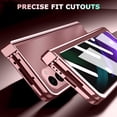 thumbnail image 5 of Compatible Rose Gold Samsung Galaxy Z Fold 2 Case with Hinge Protection,Luxury Shockproof Plating Protective Phone Case for Samsung Z Fold 2 Case,Galaxy Z Fold 2 Phone Case with Screen Protector, 5 of 14