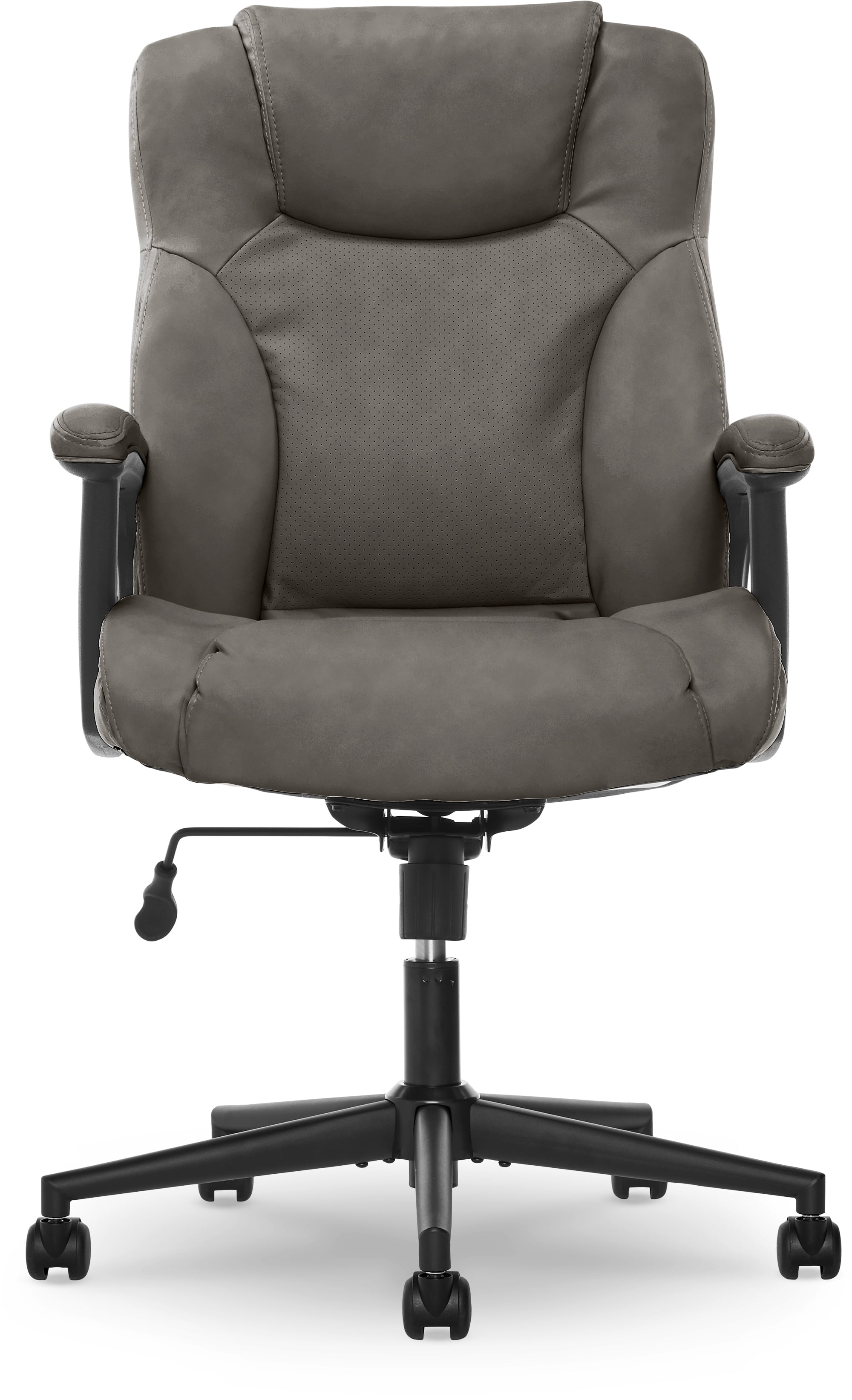 Serta Connor Upholstered Executive High-Back Office Chair with Lumbar  Support Microfiber Gray 43672D - Best Buy