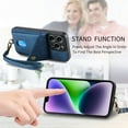 thumbnail image 5 of ELEHOLD Wallet Case for iPhone 14 Pro Max with Card Slots Detachable  Wrist Strap Premium Leather Wallet Phone Case Work with Magnetic Car Mount for iPhone 14 Pro Max 6.7 inch,Blue, 5 of 8