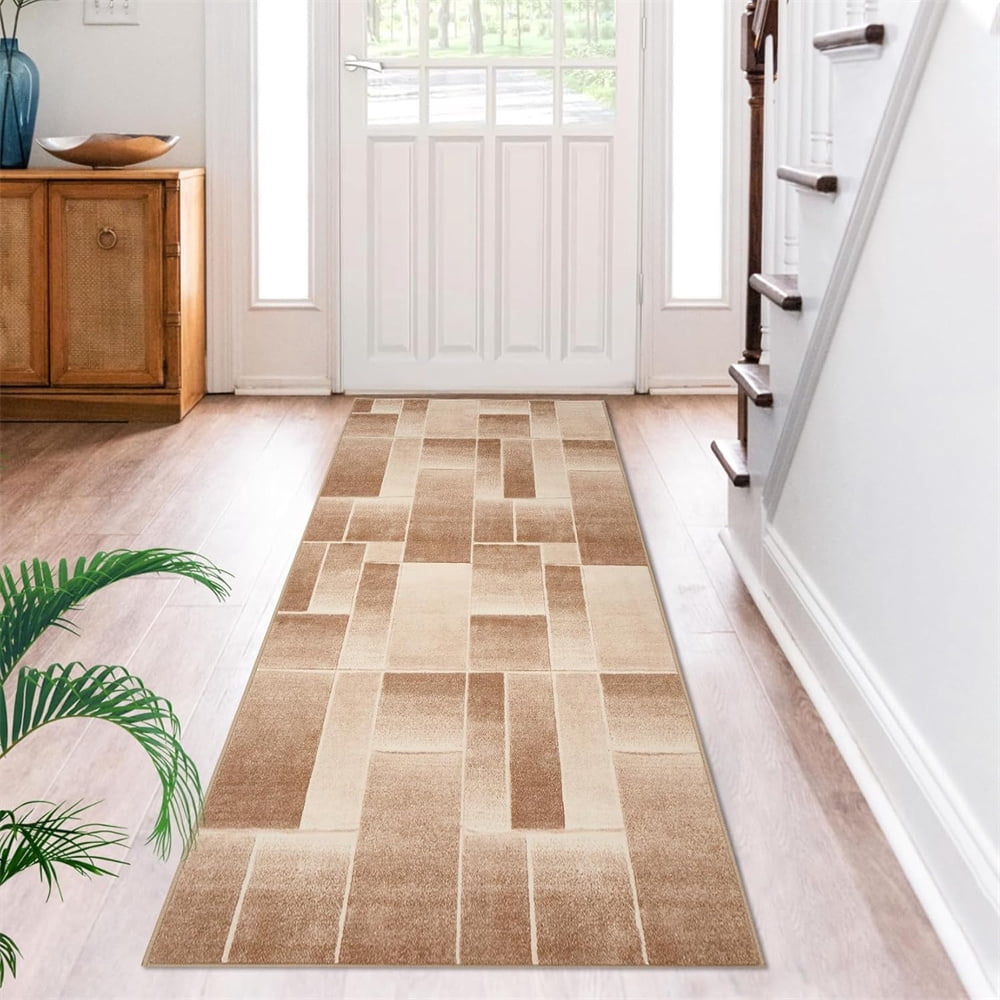 Modern Geometric Patchwork Area Rug, 2×6/5x7/ 8×10/9×12/ 10×13ft Large Rugs for Living Room, Collection Indoor Rugs for Bedroom, Throw Carpet Floor Decor for Entryway Dining Room Office Nursery