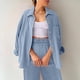 thumbnail image 2 of Conjunto casual de dos piezas para mujer con blusa ancha y pantalones elásticos - Tallas S-XL, 2 of 4