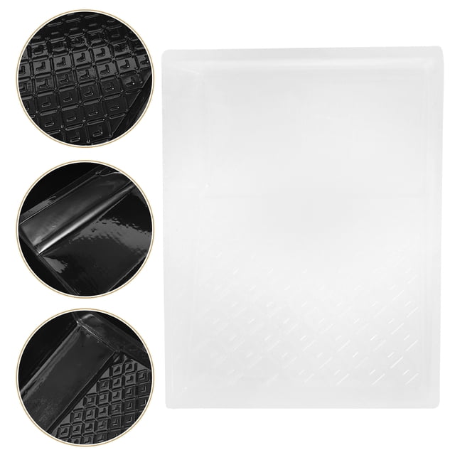 Minkissy 5Pcs Transparent Paint Roller Tray Liners for Homeowners Easy Color Switching and Protection