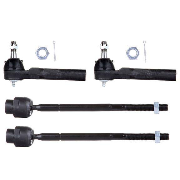 ECCPP 4pcs Front Inner Tie Rod End Front Outer Tie Rod End fit for 1995-2005 For Chevrolet Cavalier 1995-2005 For Pontiac Sunfire