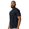 thumbnail image 3 of Gildan Softstyle Short Sleeves T-Shirt for Men, Black Pure Cotton Casual Tee, 5 Pack, S, 3 of 5