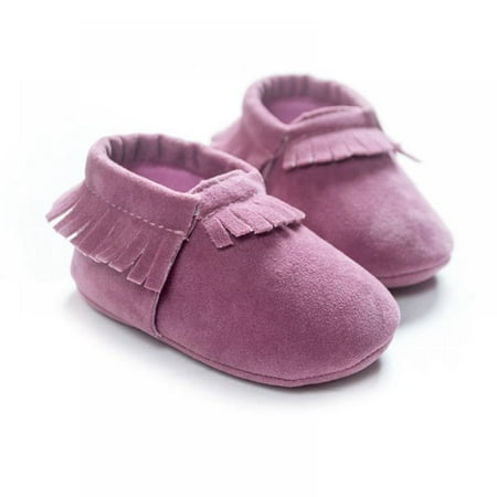 

Baby Boys Girls Moccasins Soft Sole Tassels Prewalker Anti-Slip Shoes S-L
