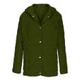 thumbnail image 4 of Dxzfnsa Women's Lightweight Puffer Jackets Warm Winter Hooded Jackets with Pockets Solid Color Zipped Up Coats, 4 of 6