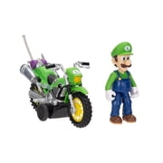 The Super Mario Galaxy Movie – 2.5 inch Action Figure with Pull Back Motorcycle – Luigi
