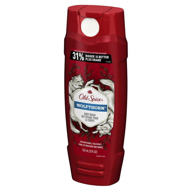 Old Spice Wild Wolfthorn Scent Body Wash for Men, 21 oz