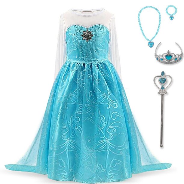 Fantasía princesa disfraz Halloween carnaval niños Copslay vestir fiesta de Navidad niños Vestidos niñas Vestidos Menina4T Gao Jinjia LED