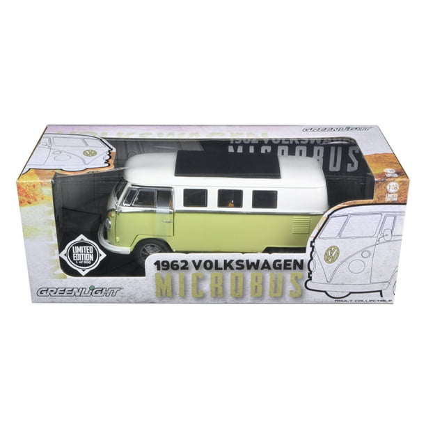 1962 Volkswagen Microbus Vert Olive Limité à 300pc 1/18 Voiture Miniature par Greenlight