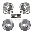 thumbnail image 1 of Transit Auto Front Wheel Bearing Disc Brake Rotors and Semi-Metallic Pads Kit for Car 2003-2011 Honda Element EX KBB-102670, 1 of 11