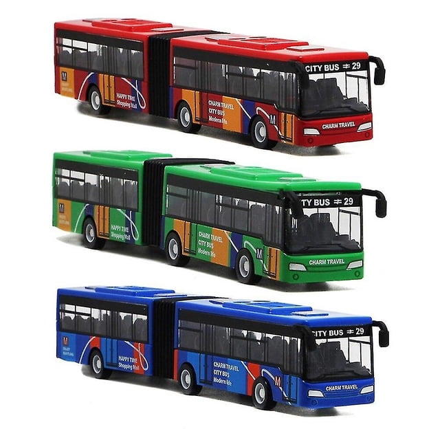 Maqueta de juguete Diecast City Tour Bus a escala 1/64